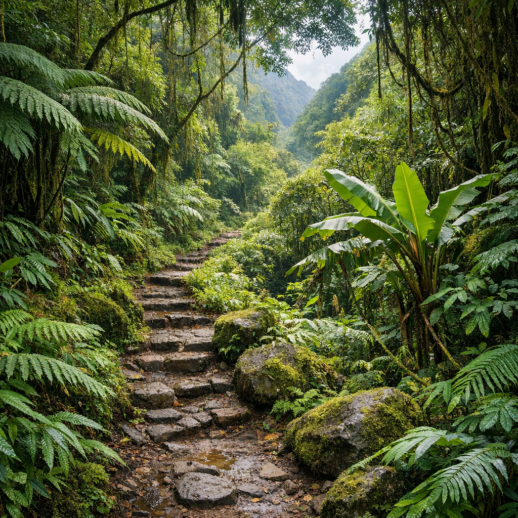 Sentier vert tropical